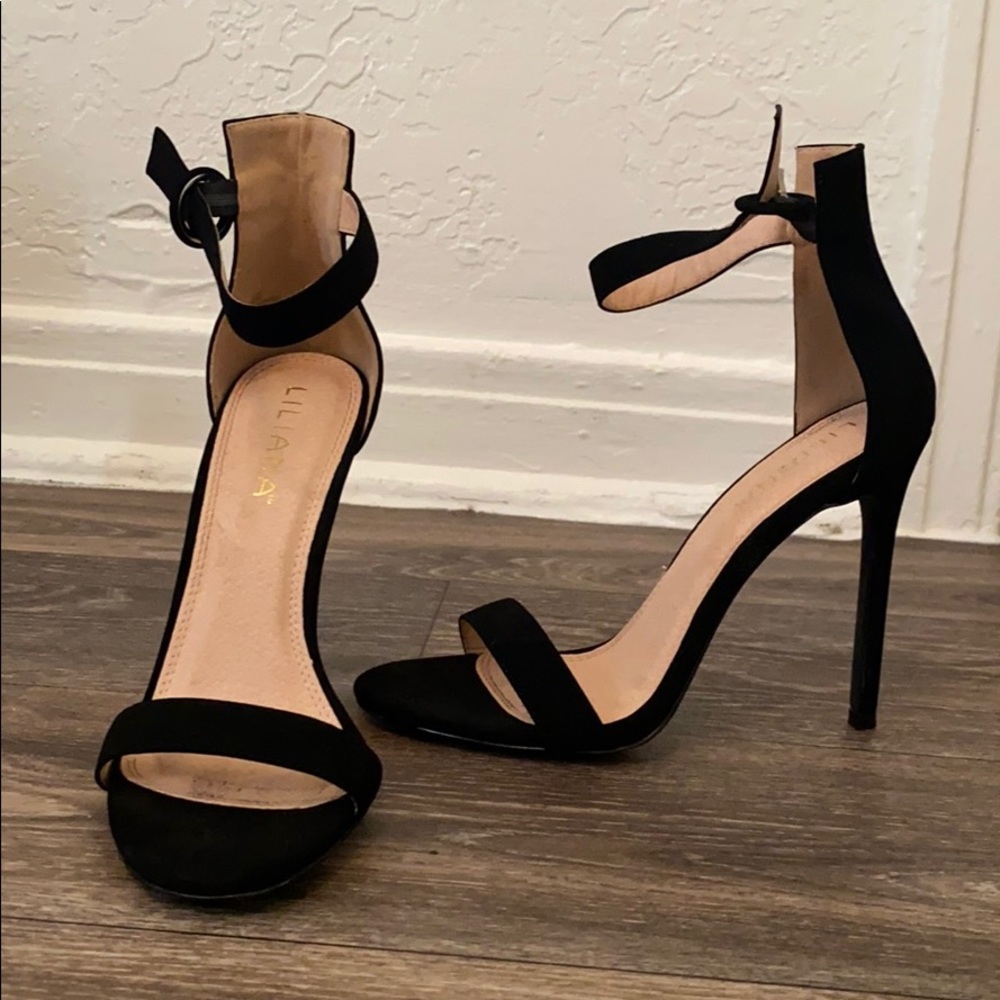 Black Strap High Heels